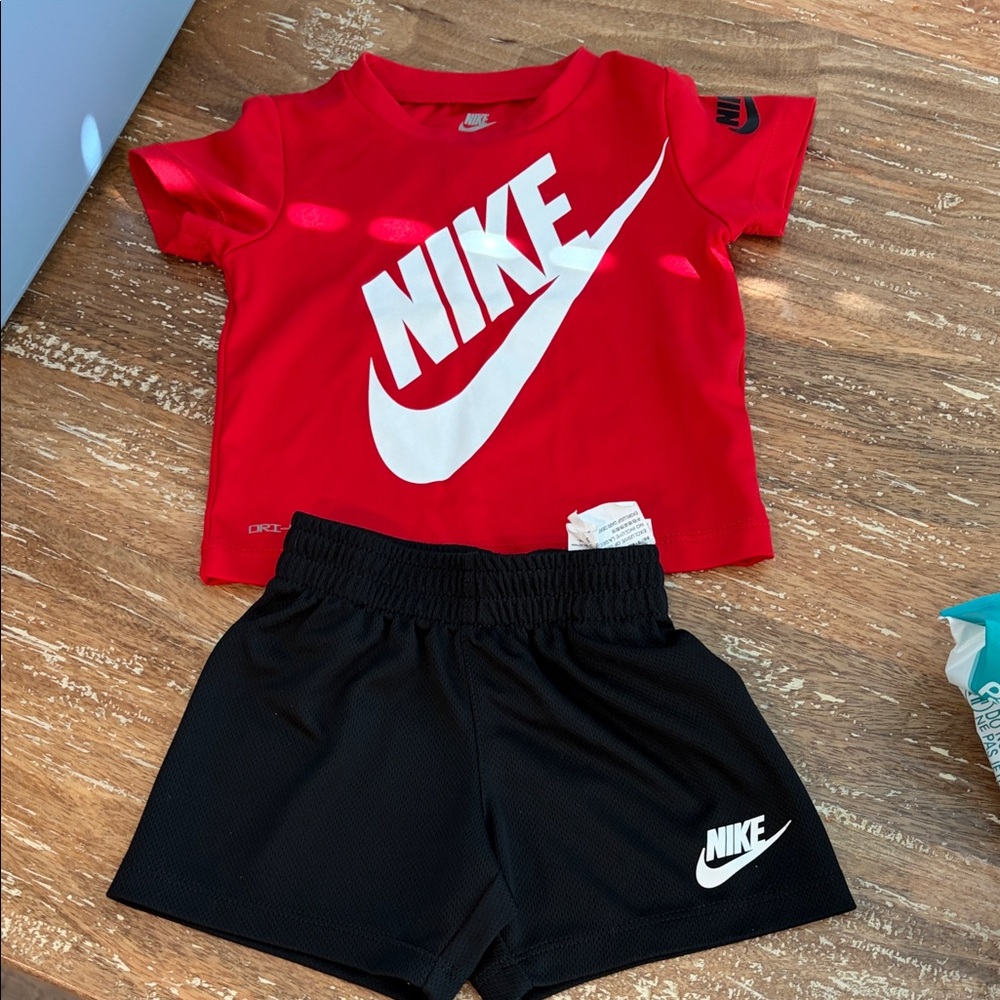 Nike Red and Black Kids Matching Set